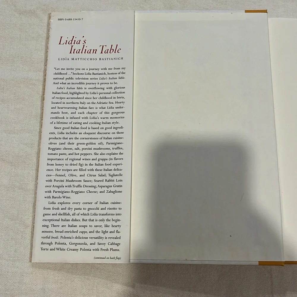 Lidia’s Italian Table Cookbook